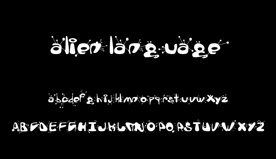 alien language font