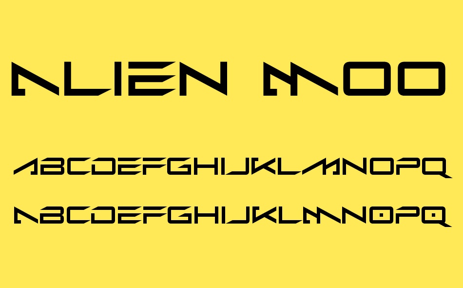 Alien Moon font