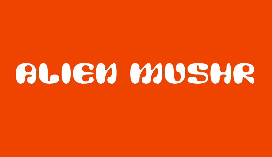 Alien Mushrooms font big