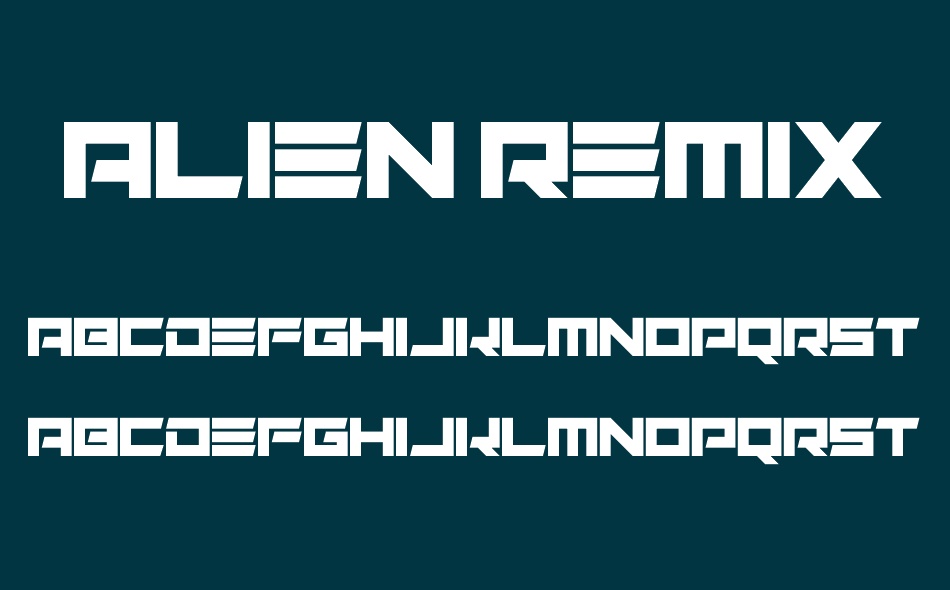 Alien Remix font