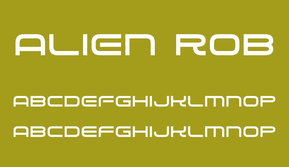 Alien Robot font
