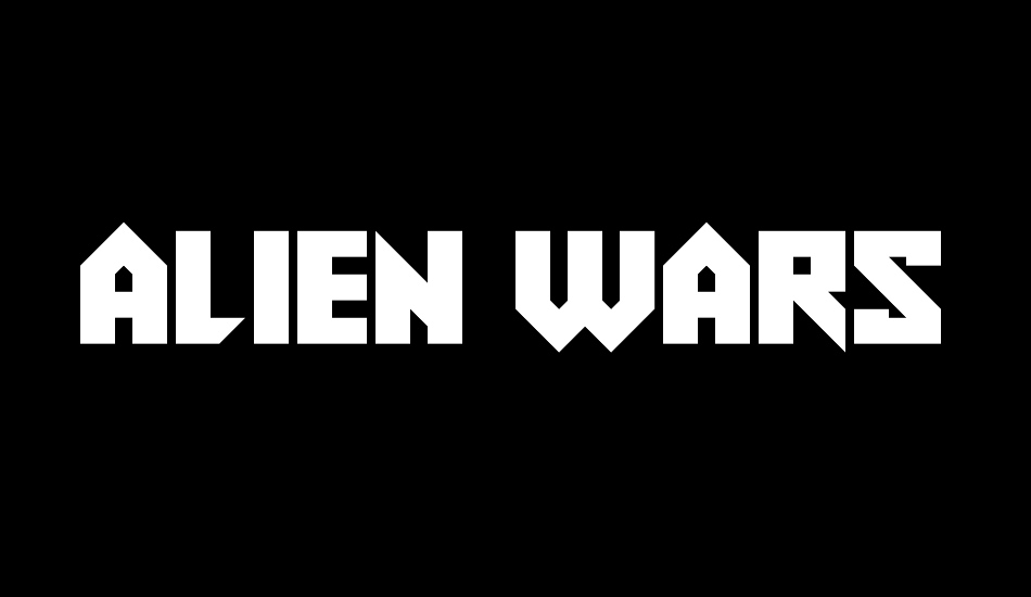 Alien Wars font big