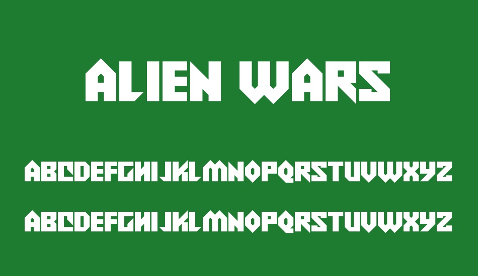 Alien Wars font