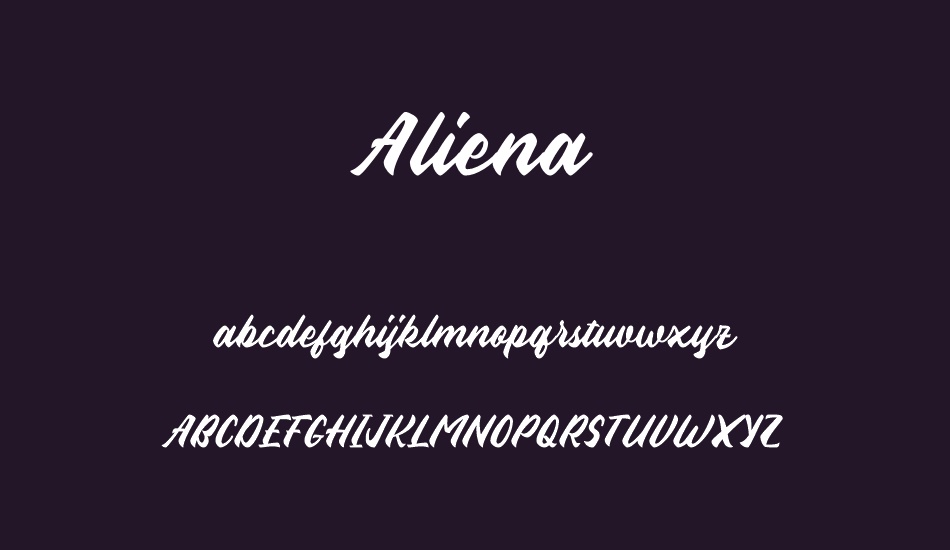 Aliena font