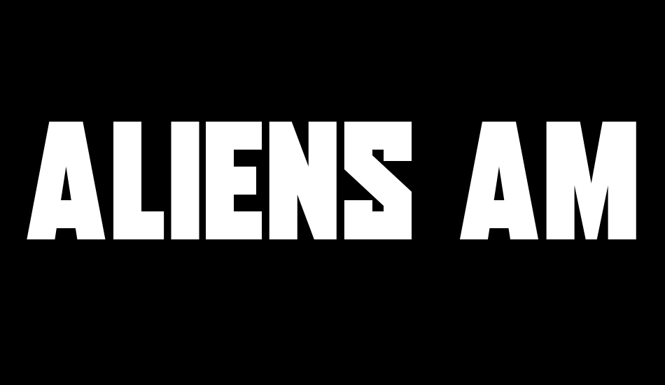 Aliens Among Us font big