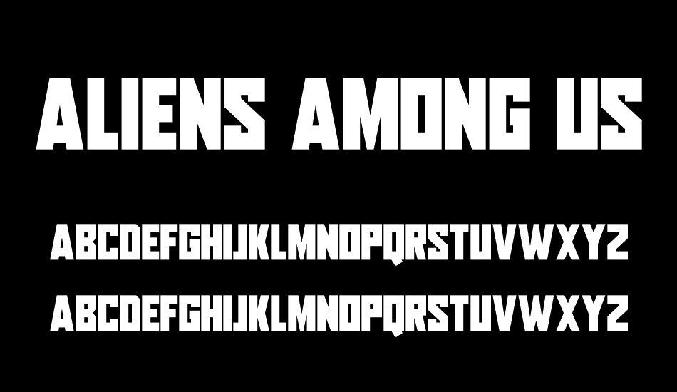 Aliens Among Us font