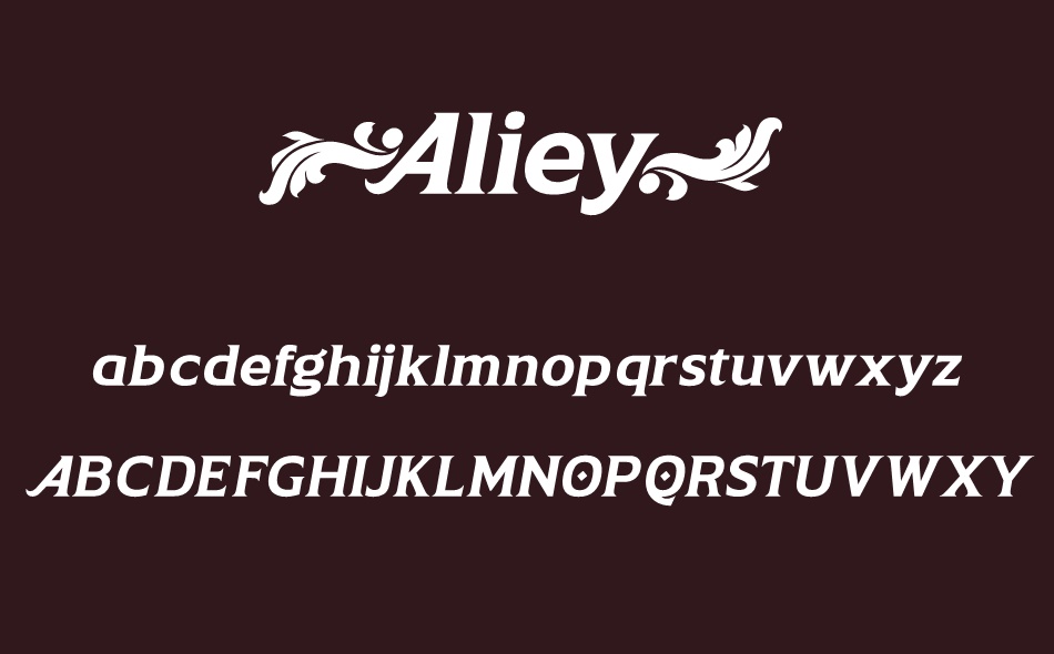 Aliey font