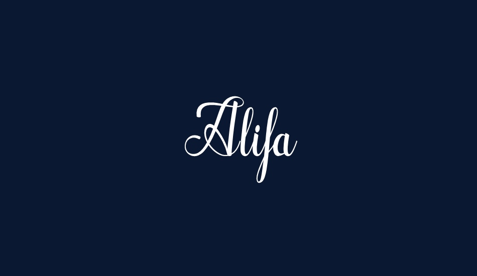 Alifa font big