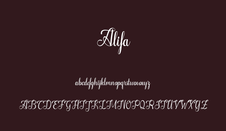 Alifa font