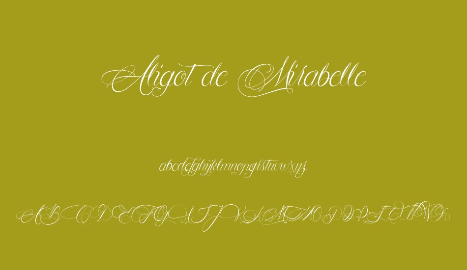 Aligot de Mirabelle font