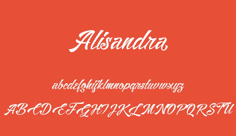 alisandra-demo font