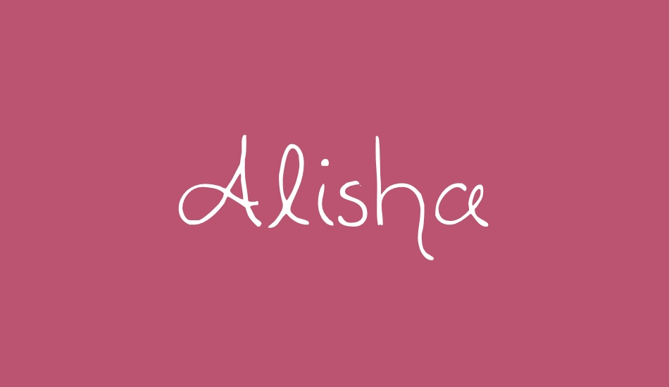 Alisha font big