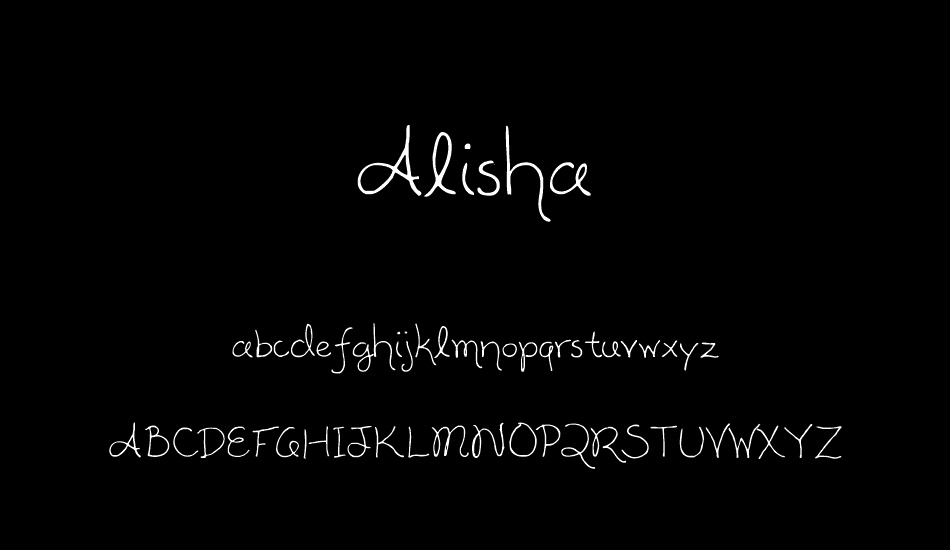 Alisha font