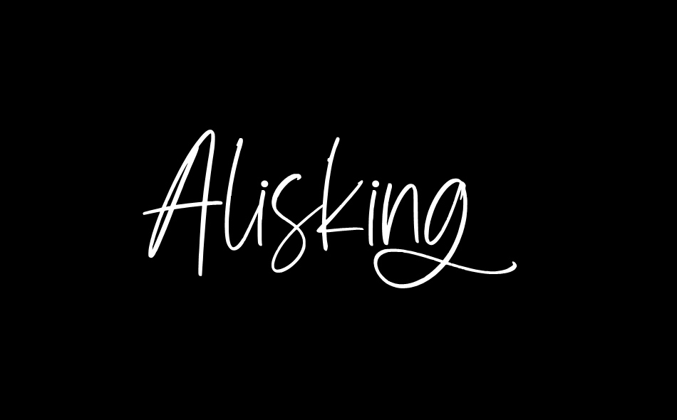 Alisking font big