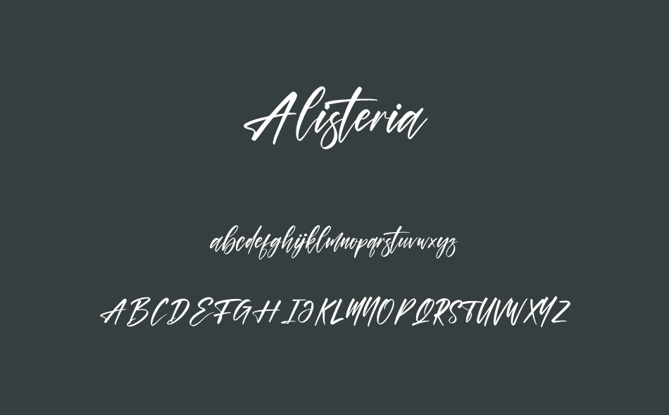 Alisteria font