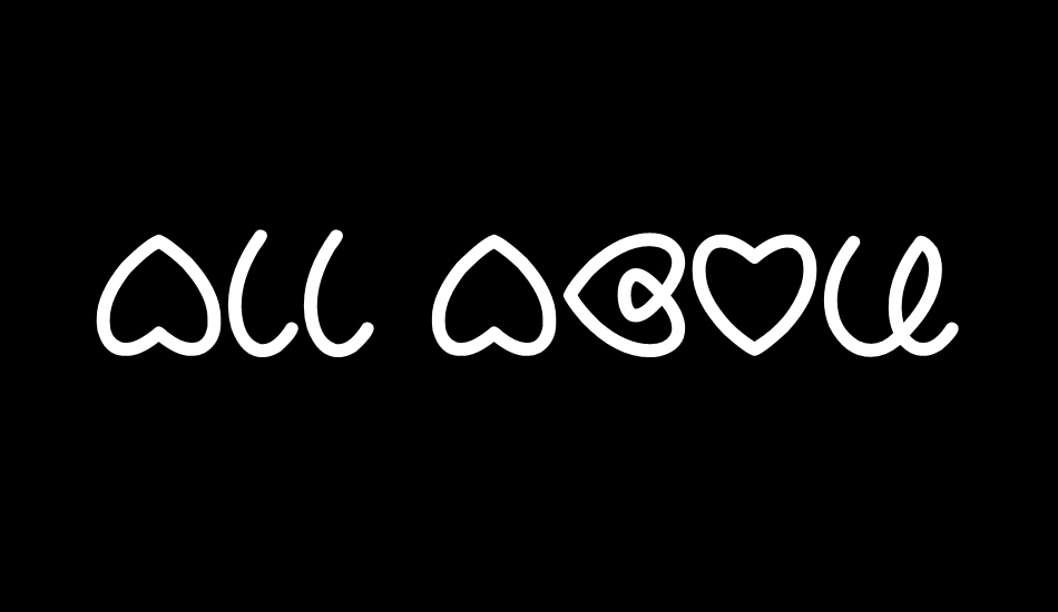 ALL ABOUT LOVE font big