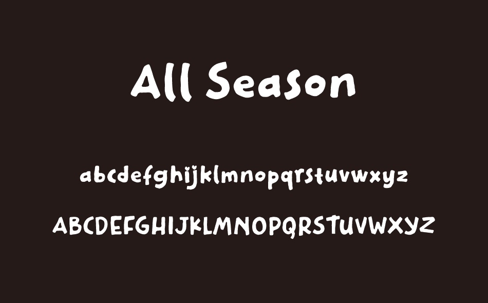 All Season Ornaments font