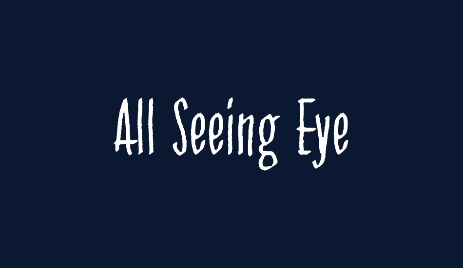 All Seeing Eye font big