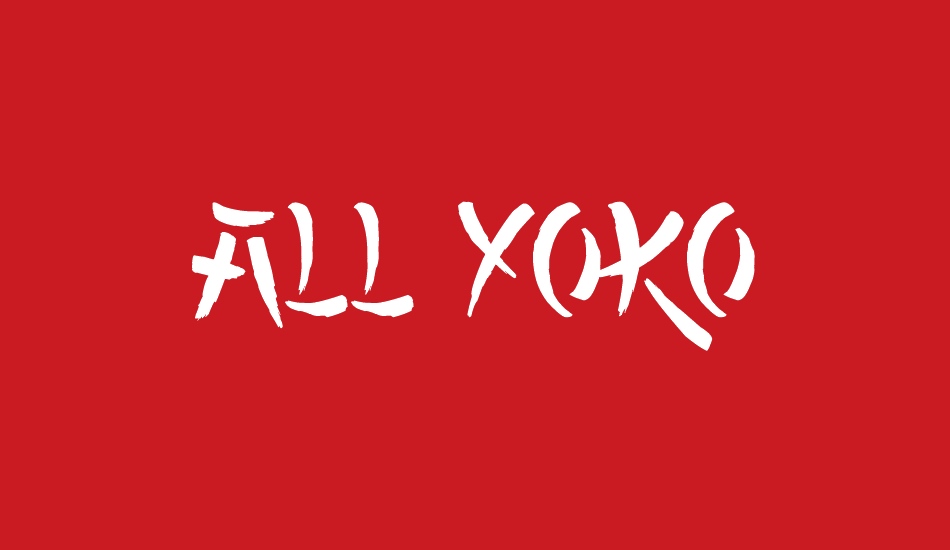 All Yoko font big