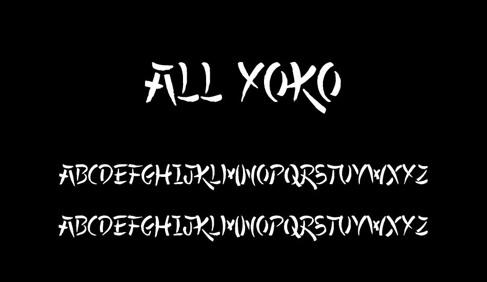 All Yoko font