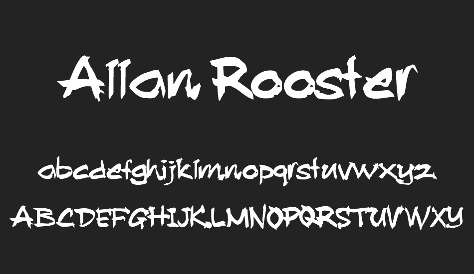 Allan Rooster font