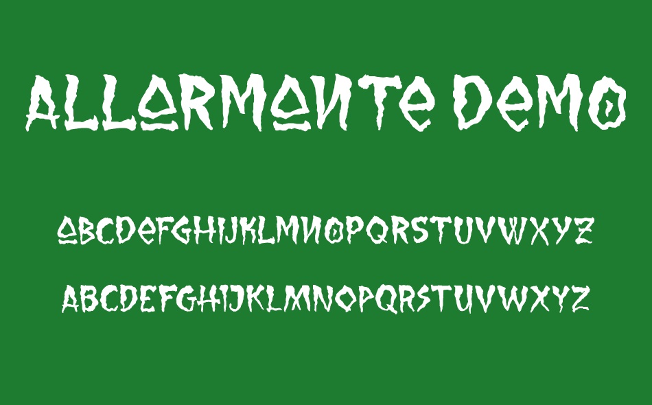 Allarmante font