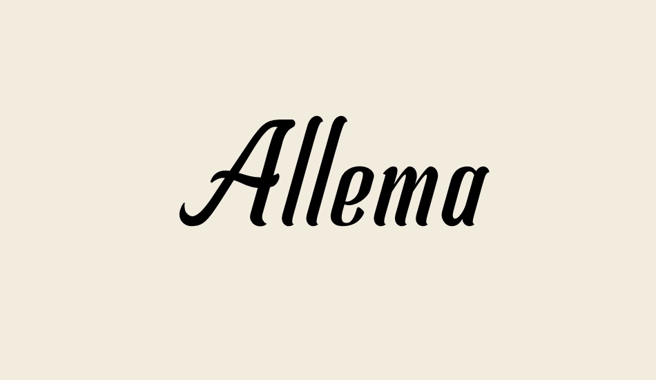 allema font big