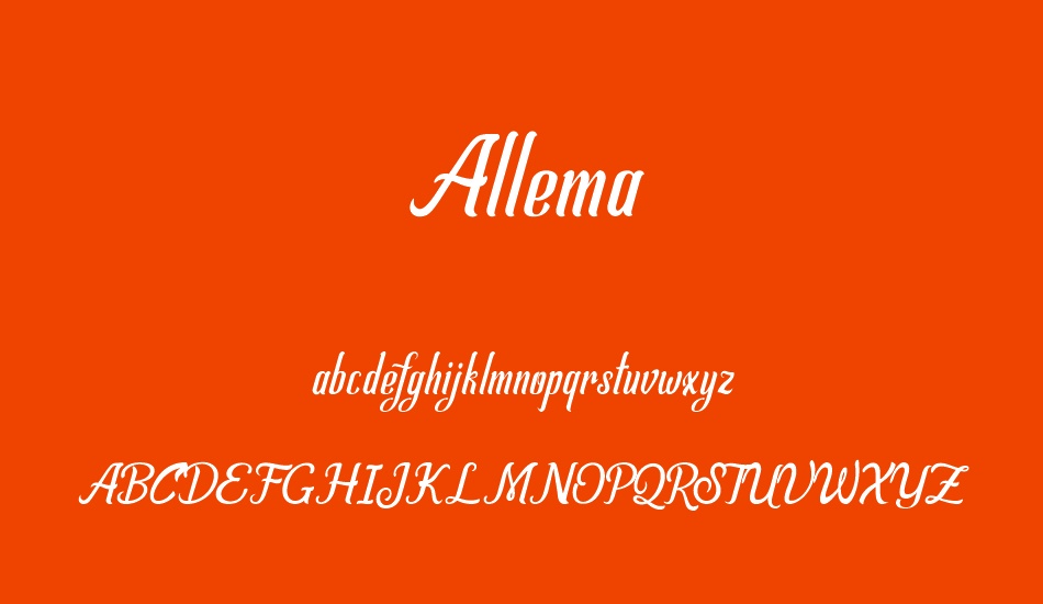 allema font