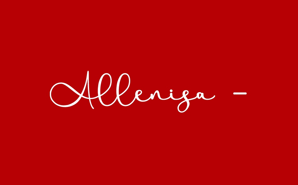 Allenisa font big