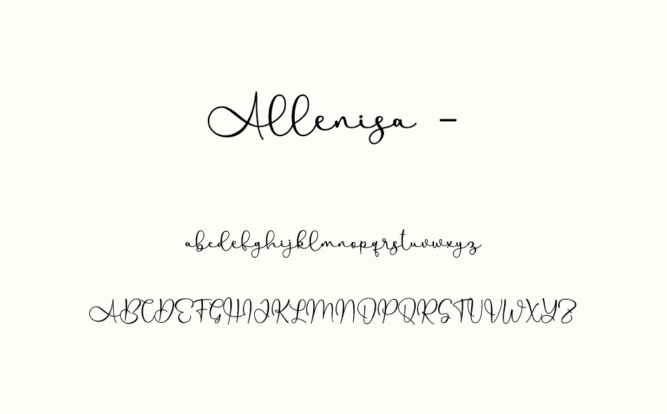 Allenisa font