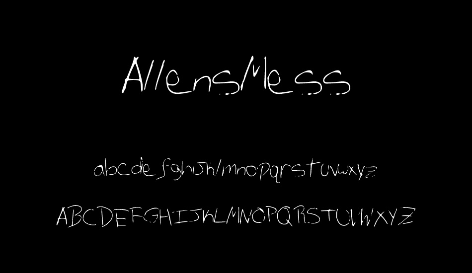 AllensMess font
