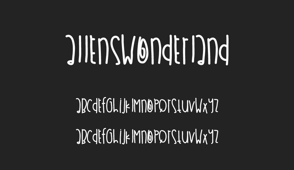 AllensWonderland font