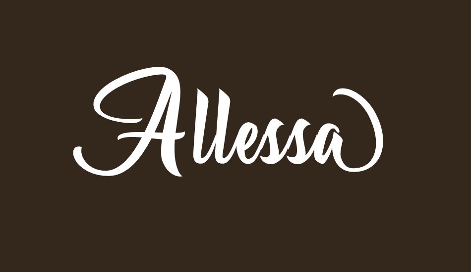 Allessa Personal Use font big