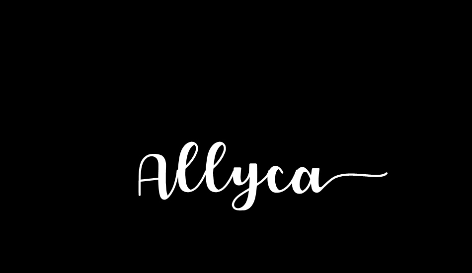 Allyca Regular font big