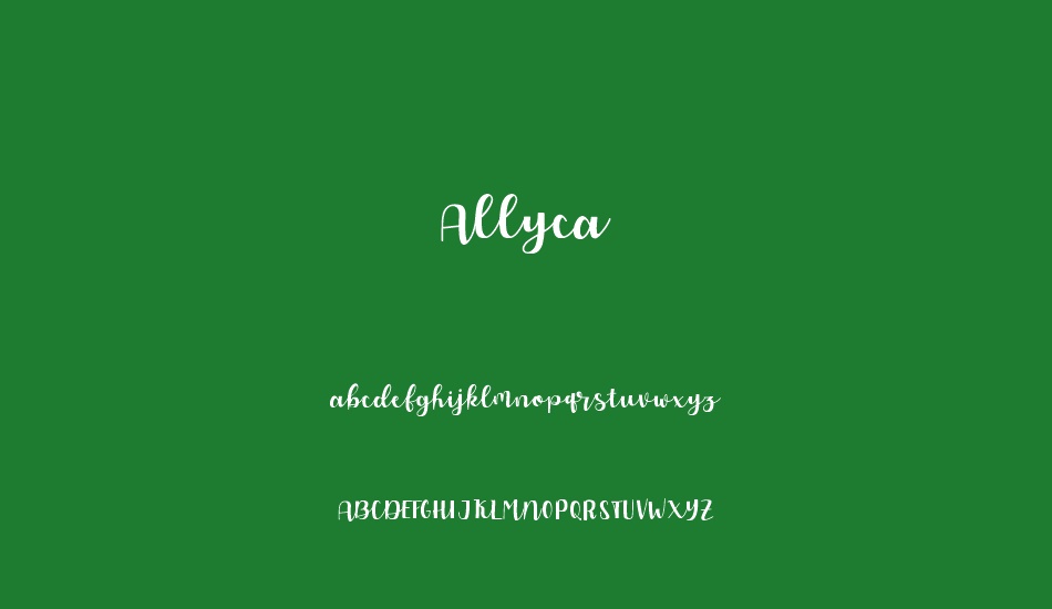 Allyca Regular font