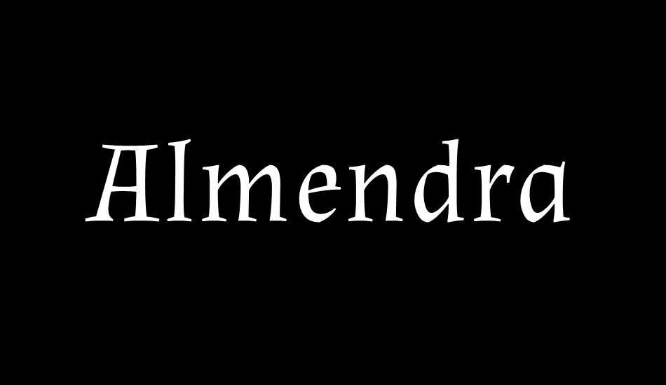 Almendra font big