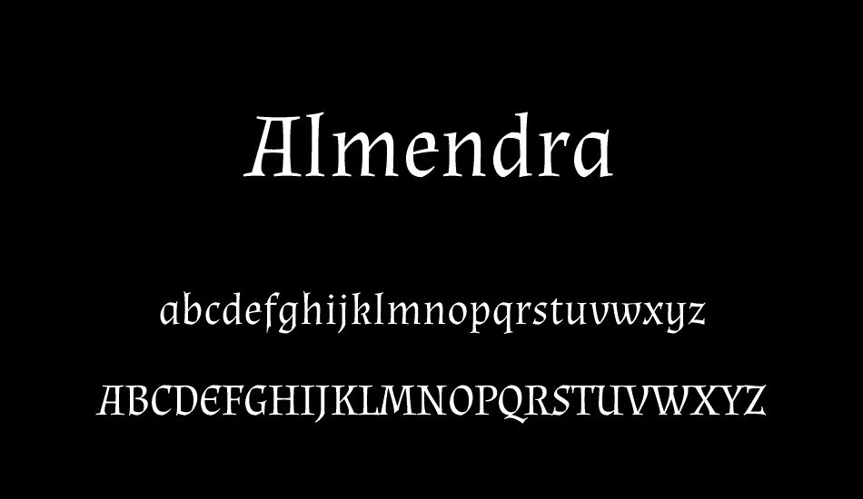 Almendra font