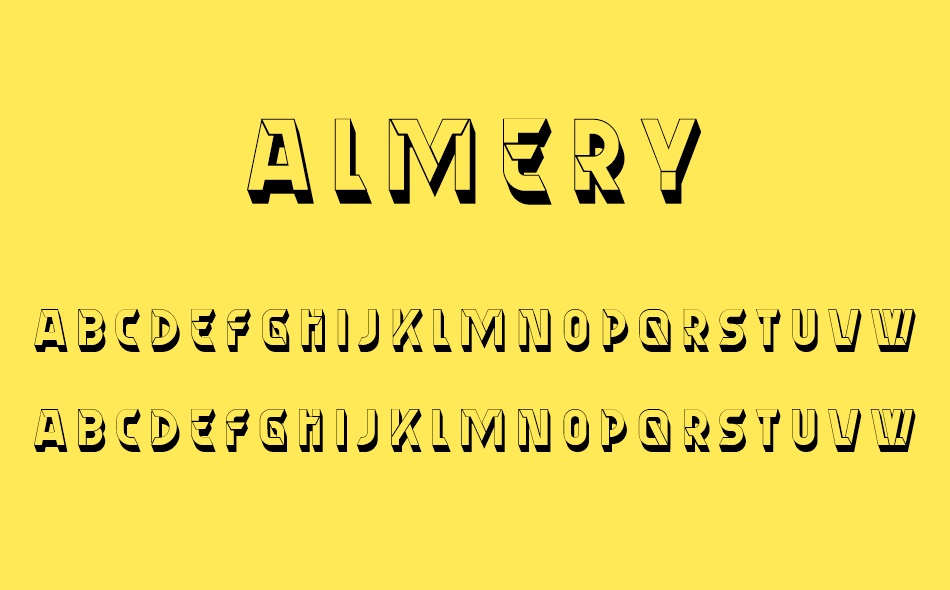 Almery font