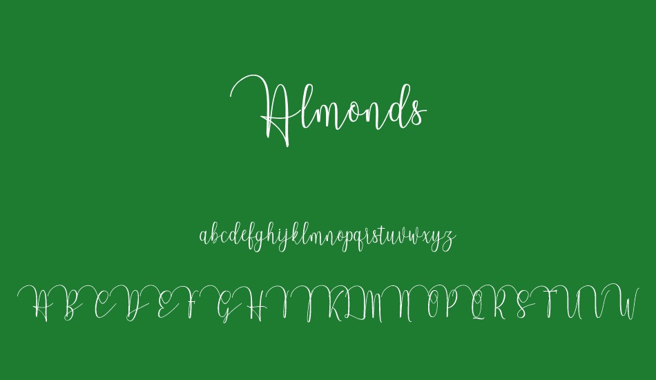 Almonds font