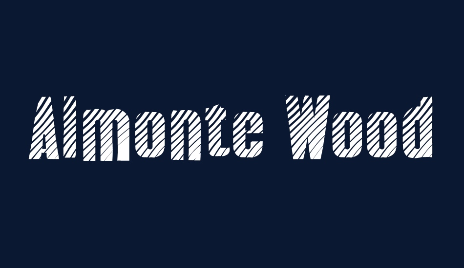 Almonte Woodgrain font big