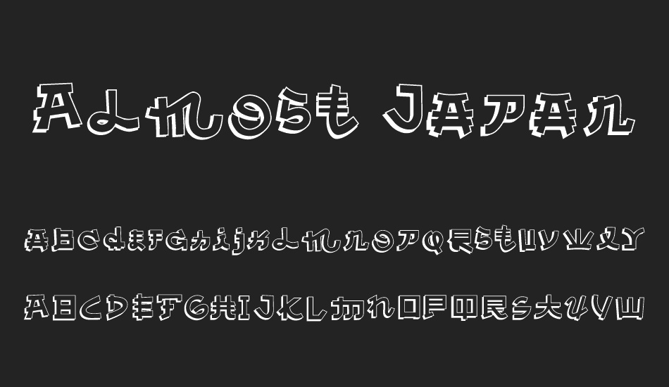 Almost Japanese Comic font