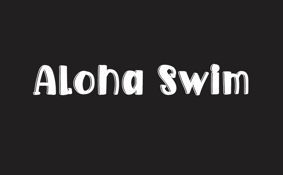 Aloha Swim font big