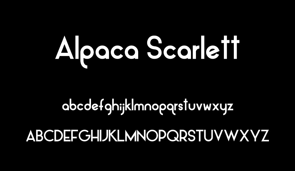Alpaca Scarlett Demo font