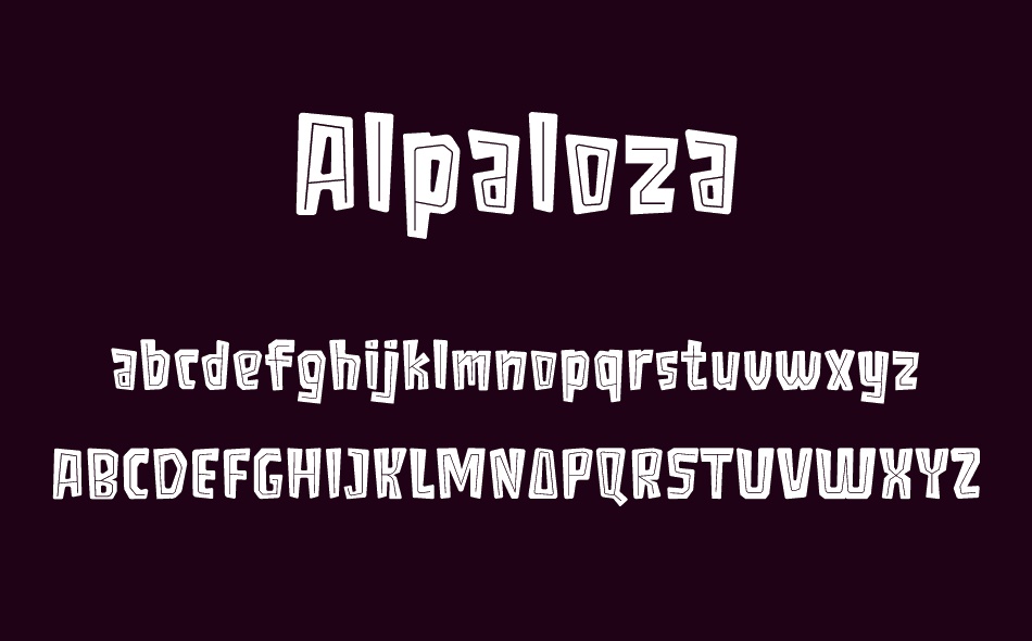 Alpaloza font