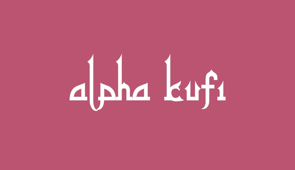 alpha kufi regular font big