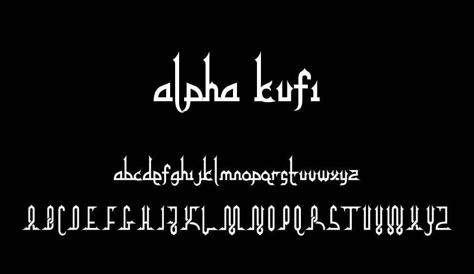 alpha kufi regular font