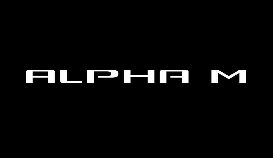 Alpha Men font big