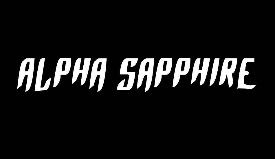 Alpha Sapphire font big