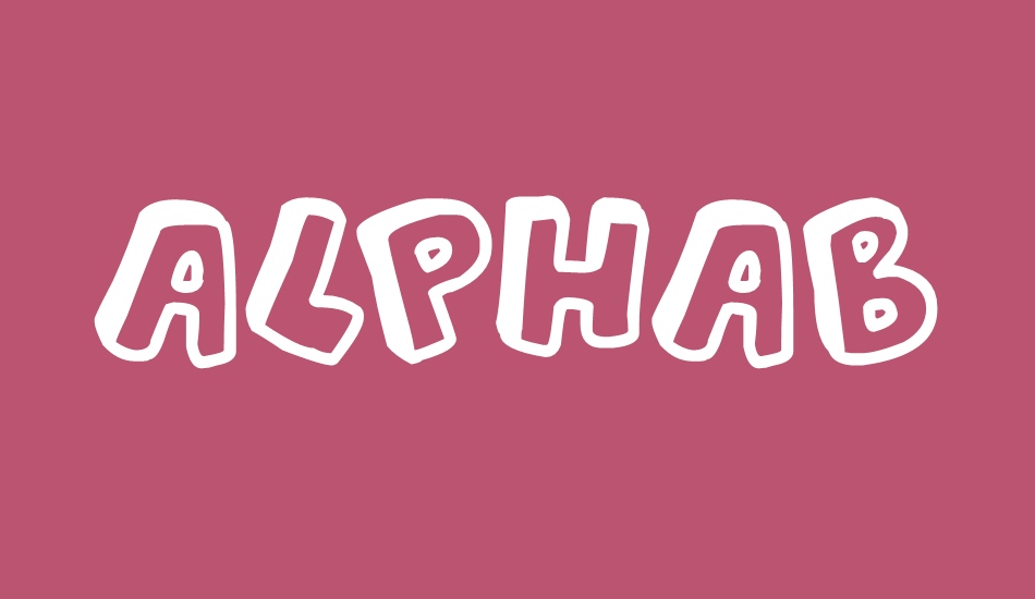 Alphabet Souplings font big