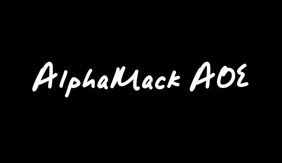 AlphaMack AOE font big